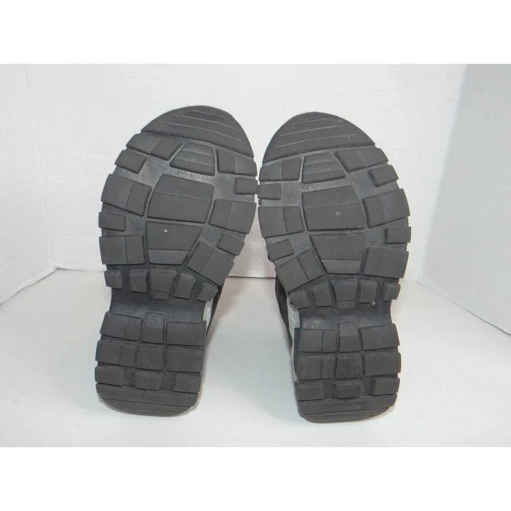 Ovekos Girls Black Pink Triple Strap Reflective Winter Snow Boots Size 31